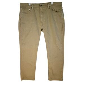 Levis 511 Jeans Mens 38x30 Beige Khaki Slim Fit Stretch Tapered Leg Pants Casual